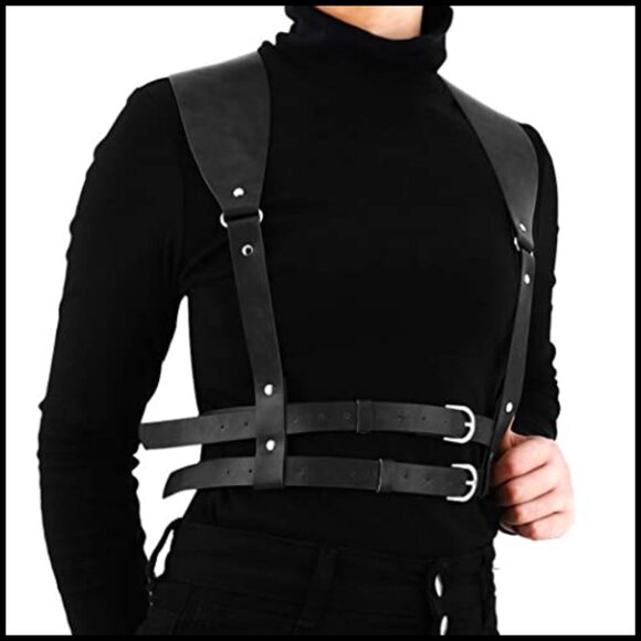 Punk Adjustable Body Chain Belt Gothic Rave Harness Fashion Accessory